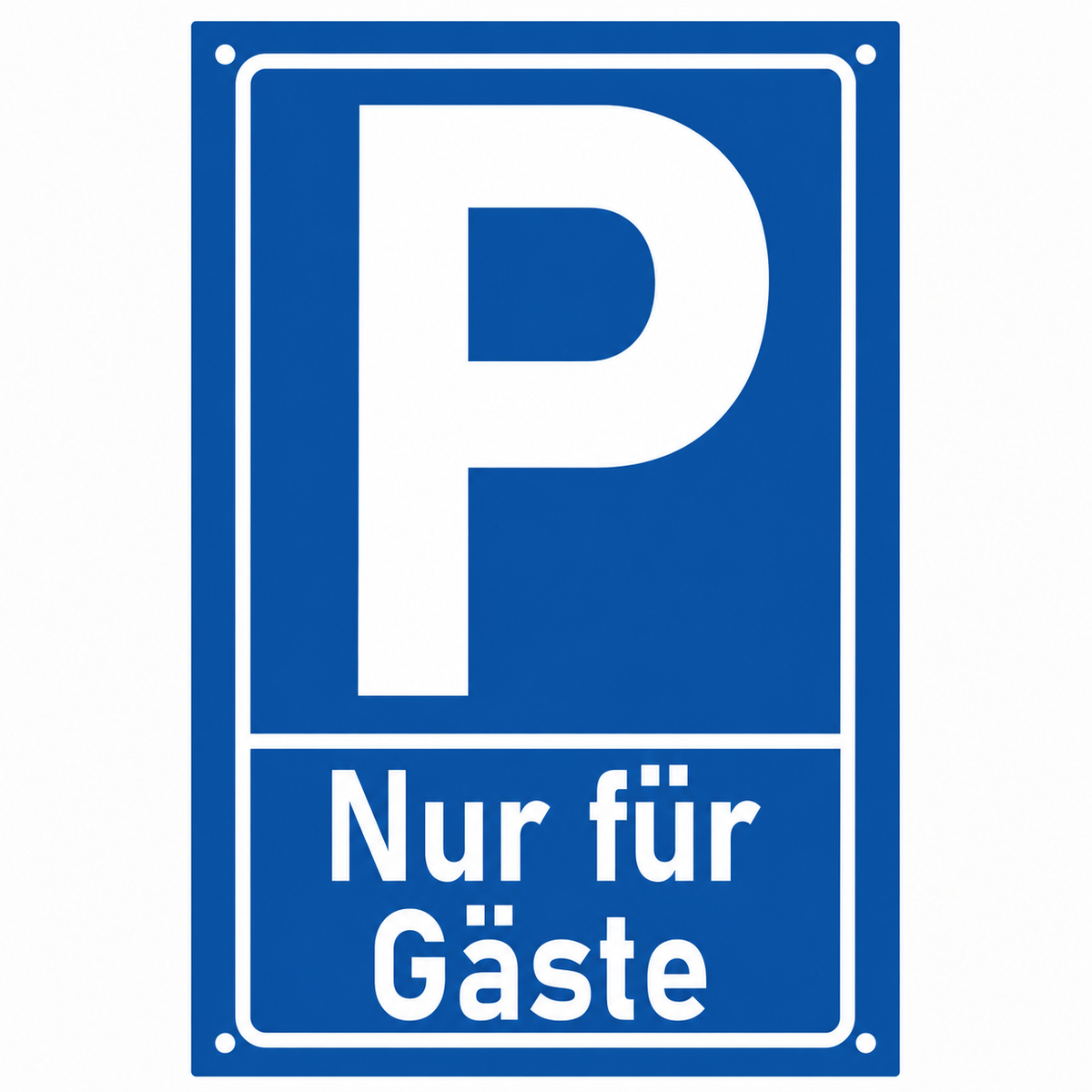 Parkplatzschild Personalisiert | Privatparkplatz Schild 30x20 cm mit Wunschtext oder Kennzeichen