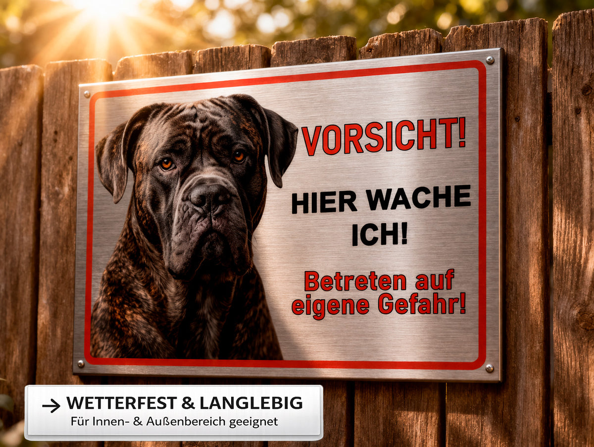 Italienischer Mastiff Schild