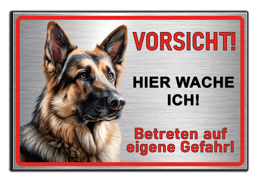 Hundeschild Deutscher Schäferhund Vorsicht Hund Schild