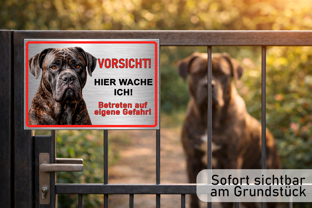 Vorsicht Hund Cane Corso