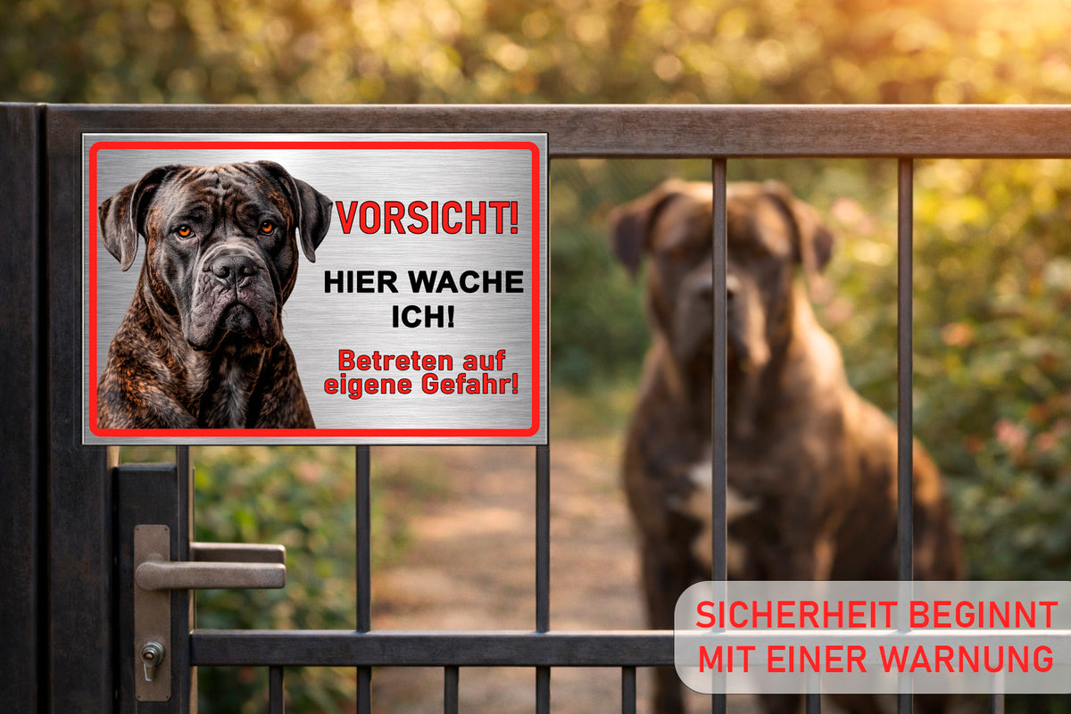 Cane Corso Warnschild wetterfest