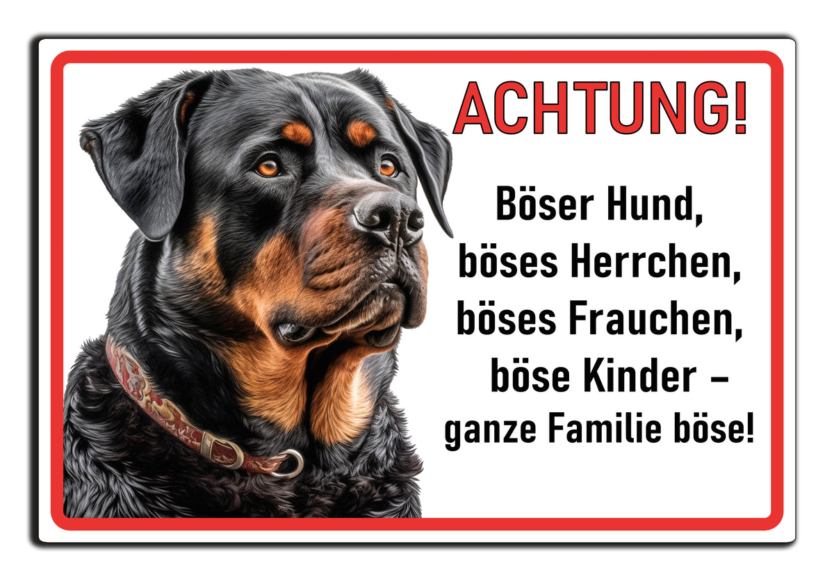 Schild Vorsicht Hund