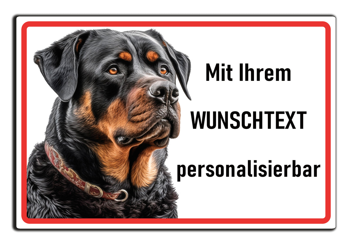 Schild mit Individuelle Wunschtext