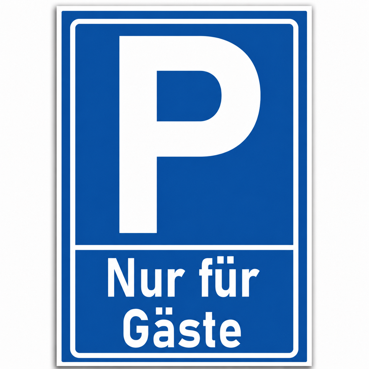 Parkplatzschild Personalisiert | Privatparkplatz Schild 30x20 cm mit Wunschtext oder Kennzeichen