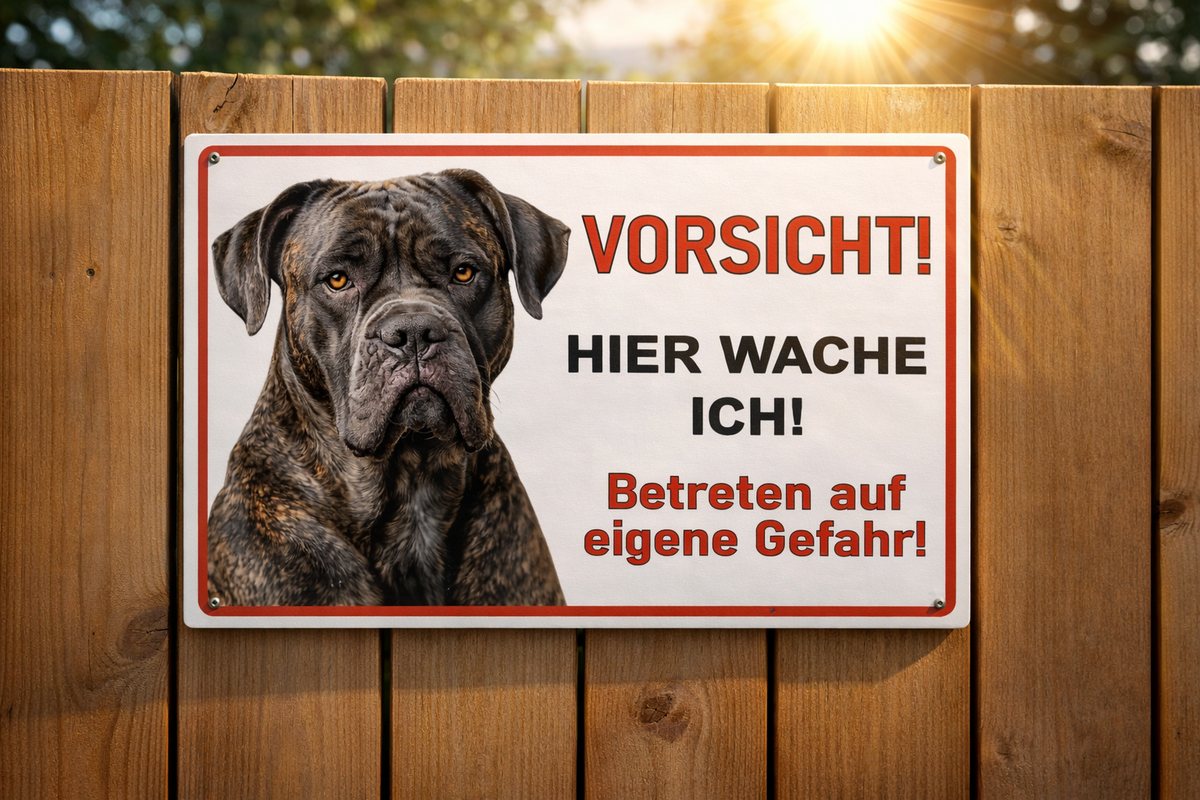 Schild Hund Cane Corso wetterfest